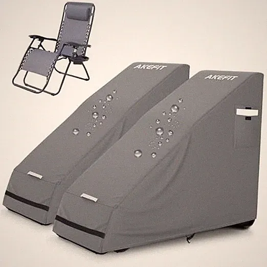 2PCS Zero Gravity Chair Cover,Outdoor Waterproof Folding Chair 2 Pack-Grey