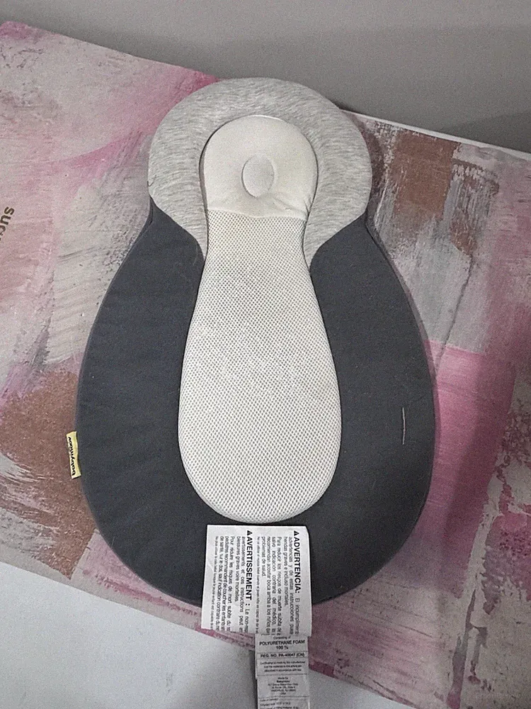 Baby Lounger Newborn Support Pillow Infant Cushion Soft Nest Grey White