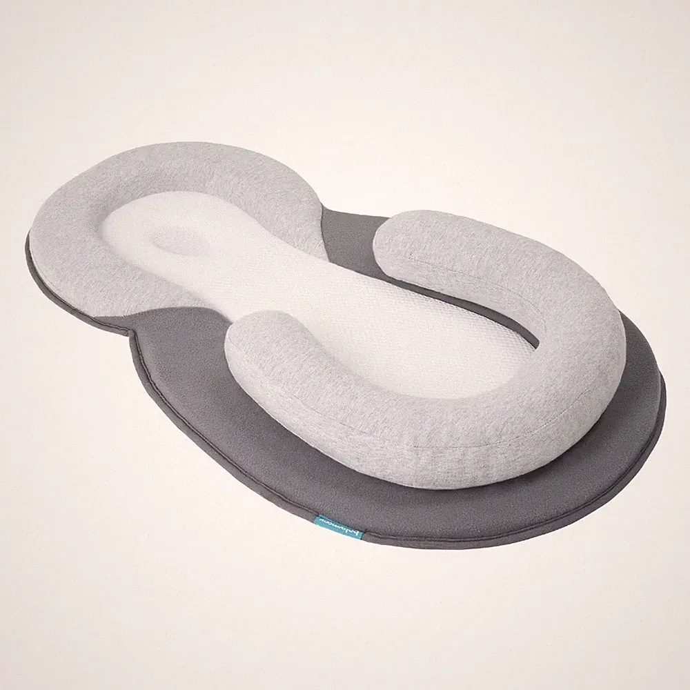 Babymoov Premium Baby Lounger, White/Gray