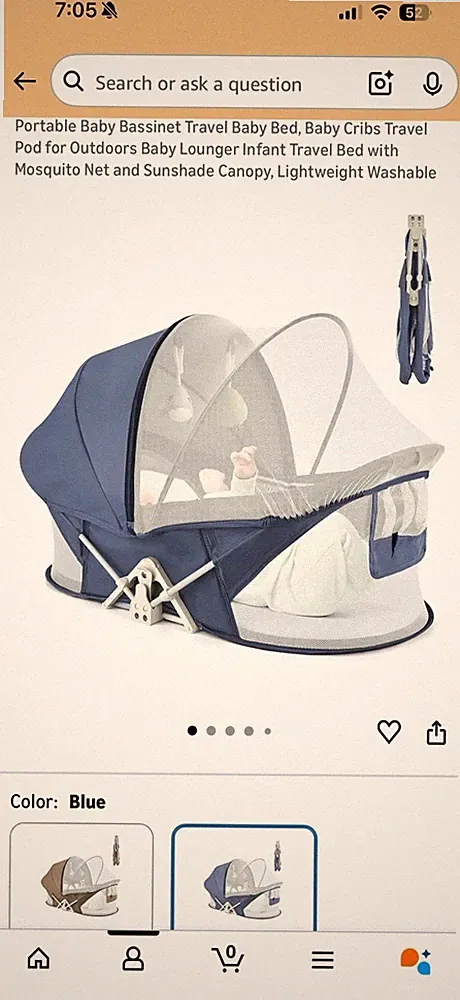 Brand New Portable Baby Bassinet Travel Baby Bed, Baby Cribs Travel