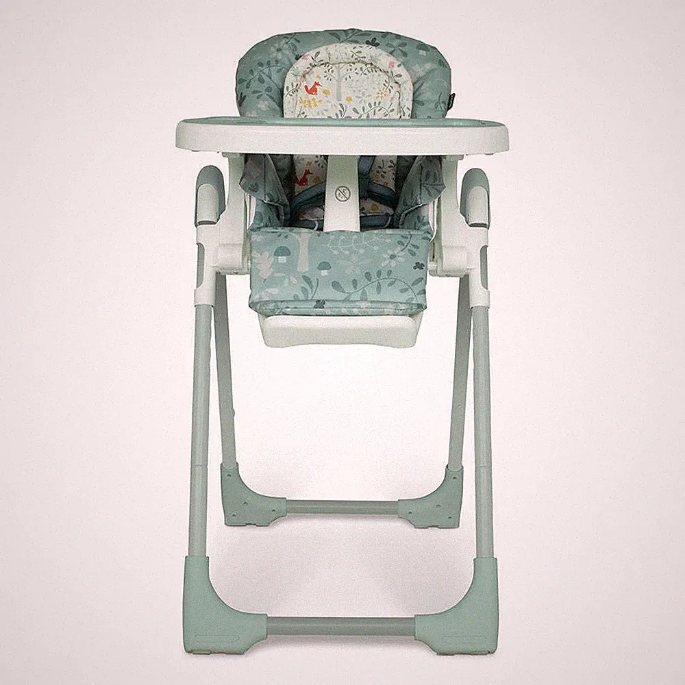 Cosatto Noodle Highchair Use From Birth, Recline, Compact Fold Meadow Green