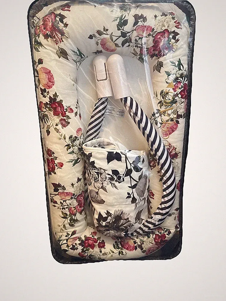 Dockatot Deluxe Baby Lounger floral Print + Extra Cover + Toy Arch EUC