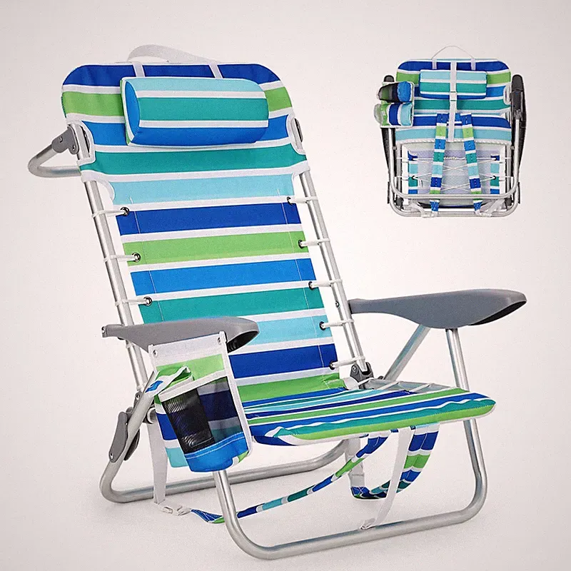 Garveelife Backpack Beach Chair For Adults Lightweight Portable Lay Flat