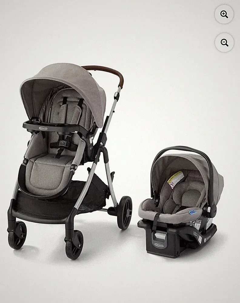 Graco Modes Closer 3 In 1 Travel System Stroller and Car Seat - Highland Grey