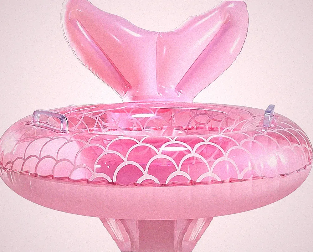Mermaid Infant Pool Float, Baby Swim Float Smart Swim Trainer for 6-36 months
