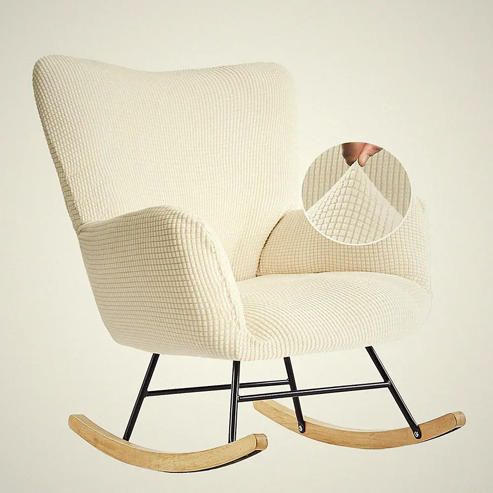 Nursery Rocking Chair Cover, Jacquard Stretch Cover for Nursery Rocking Chair...