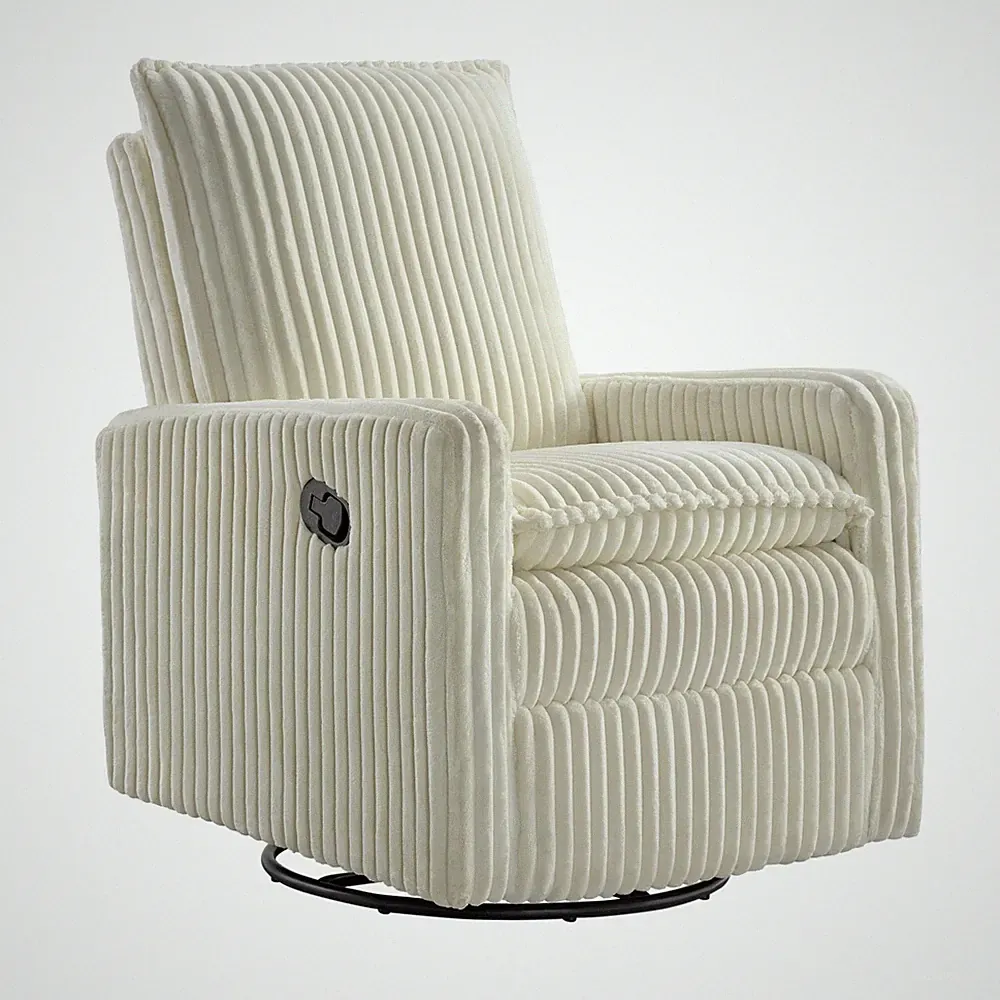 Oxford Baby Uptown Upholstered Swivel Glider and Recliner Nursery Chair - Cor...