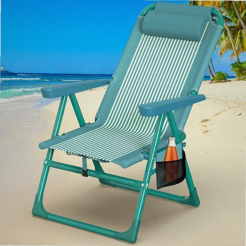 Suteck Backpack Beach Chair For Adults - 6-Position Folding Reclining Chair