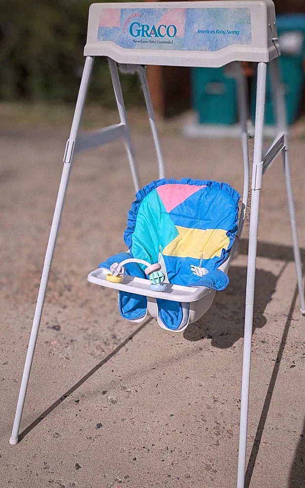 Vintage Graco Swyngomatic Baby Swing Model A111540 Clean Works Great, Manual Inc