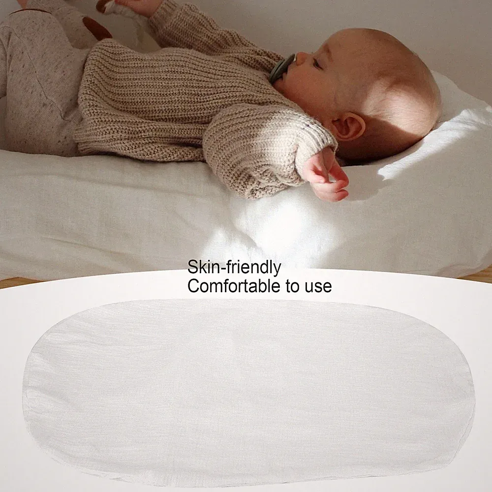 White Newborn Lounger Cover Travel Portable Infant Lounger Removable